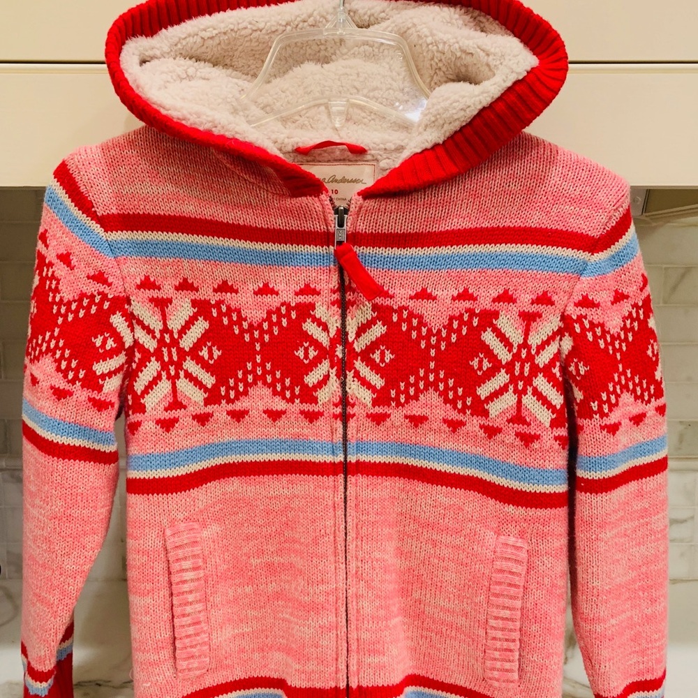 Hanna Anderson zip-up hoodie sweatshirt/jacket